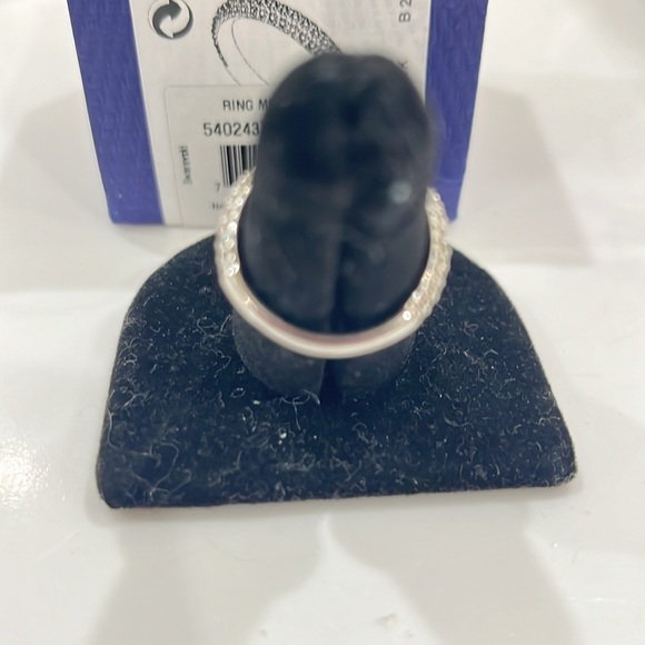 SWAROVSKI PAVE THREE ROW CRYSTAL RING BRAND NEW SIZE 6 - Picture 5 of 5